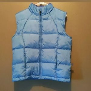 Down FeatherTsunmai  Vest Size M Baby Blue